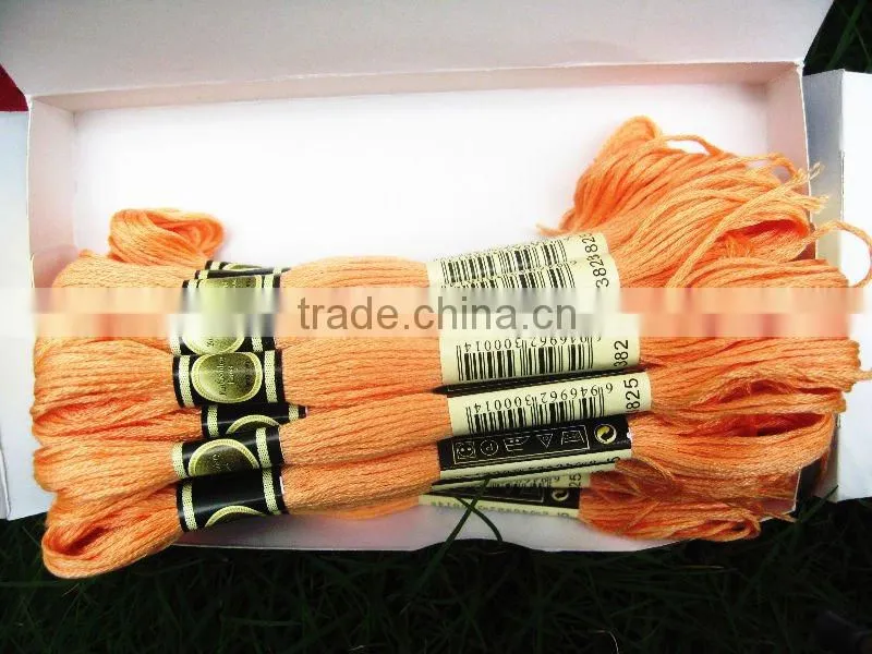 100% cotton cross stitch embroidery thread
