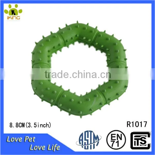 Rubber ring pet tug toy,tripod donut pet toys