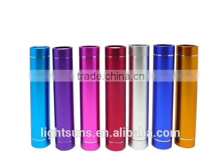 High Quality Round Super slim Portable 2600mAh USB mobile power bank For Iphone 6 5s Samsung