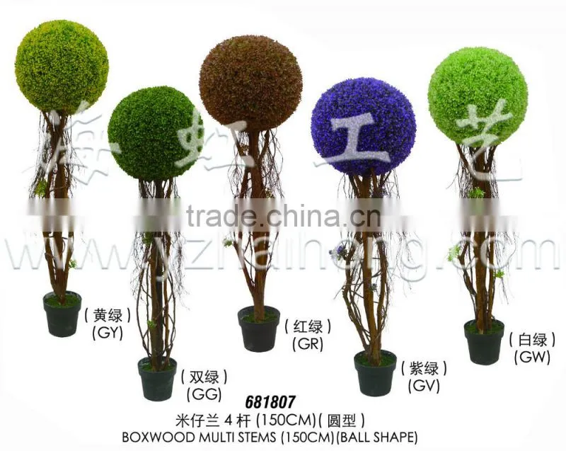 Custom made topiary tree/artificial boxwood ball trees for wedding/artificial trees for shopwindow