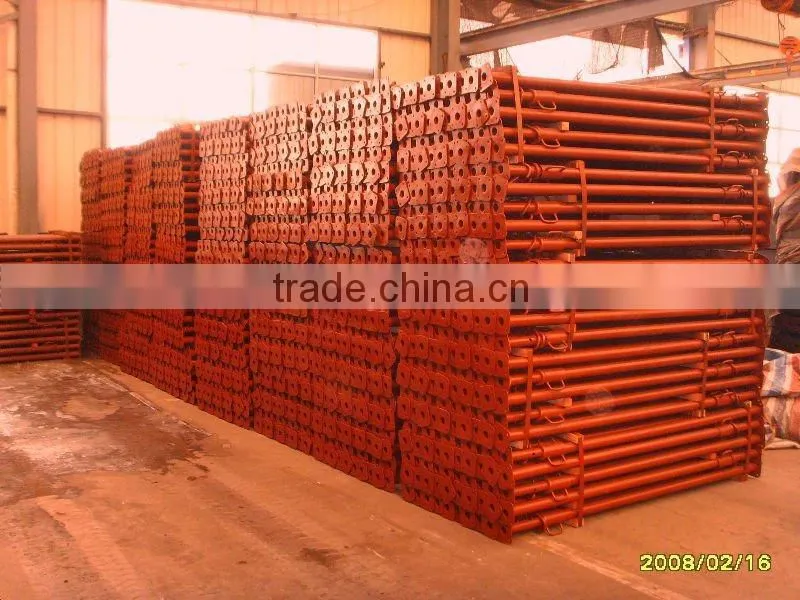 red painted used in construction/scaffolding shoring post props jack and pull push scaffolding props