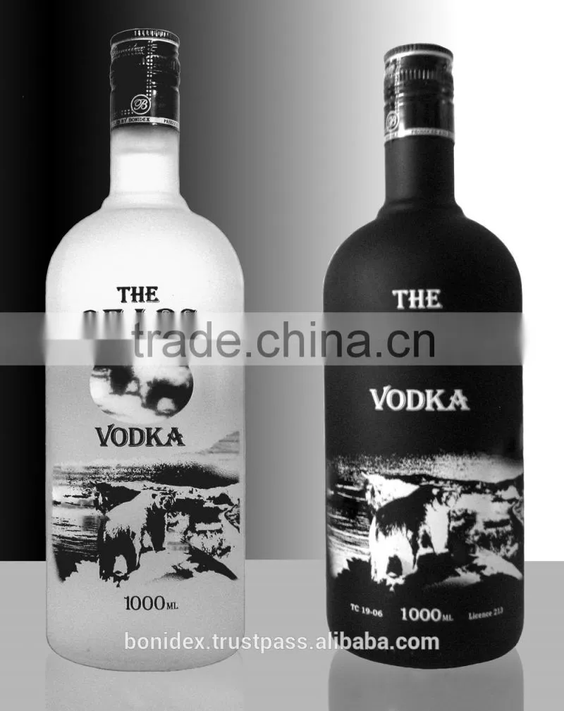 Vodka black bottle