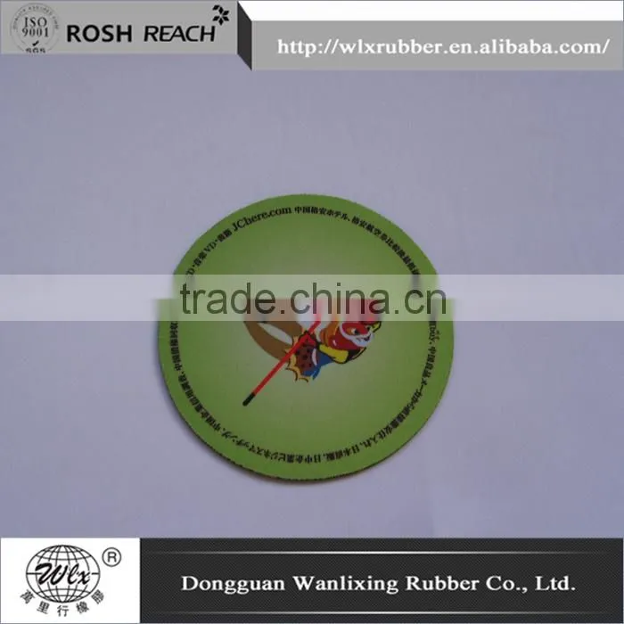 round rubber tea cup coaster
