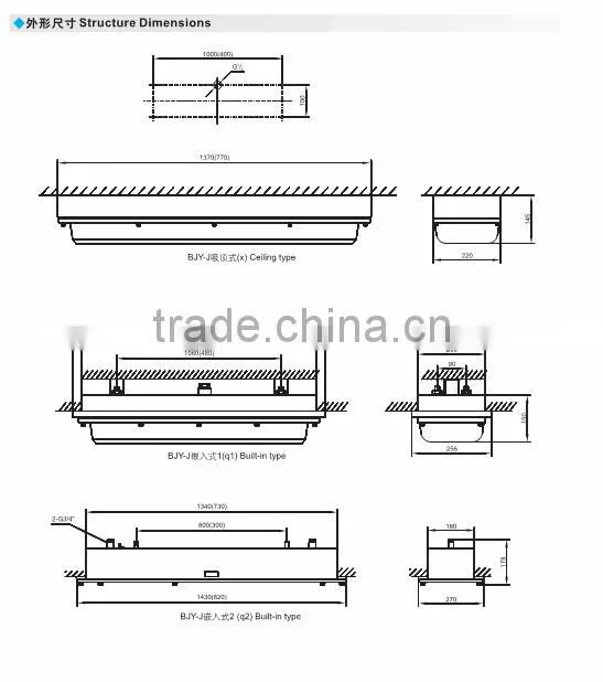 BHY T5 T8 T10 20w 40w 18w 36w 9w 14w 28w explosion proof front access fluorescent fitting