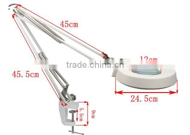 FT-86A magnifying desk lamp with magnifying glass