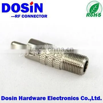 f connector rca plug adapter