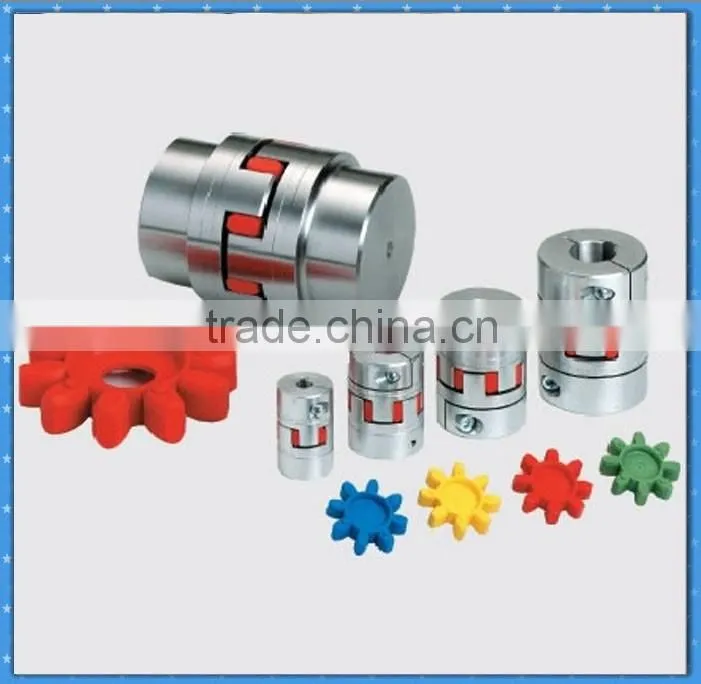 motor jaw aluminium rubber coupling for multi purpose