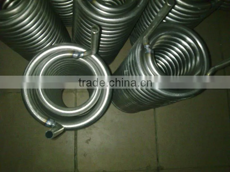 titanium plastic heat exchanger for swimming pool heat pump