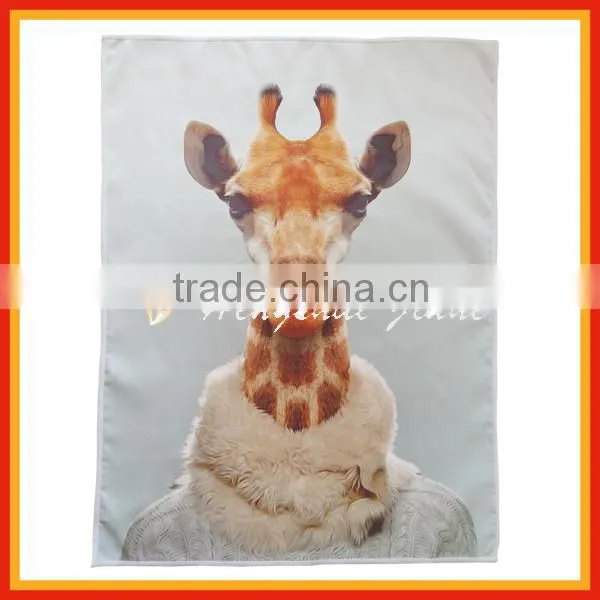 sublimation animal printing microfibre tea towels