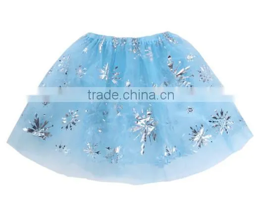 girls snowflake tutu skirts for party