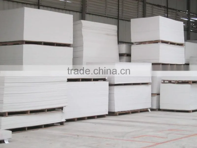 free foam pvc board in snow white color