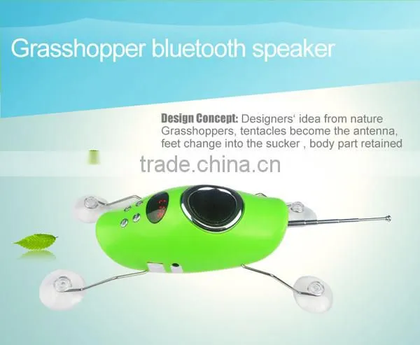 China 11 years supply!! factory animal bluetooth grasshopper professional speaker wireless speaker