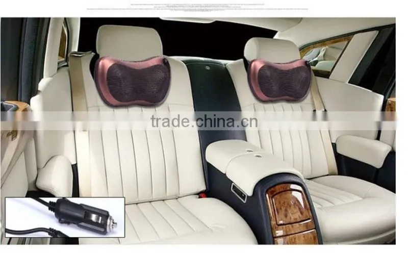 Hot 2016!! Infrared Heating Car Double Massage Device Neck Massage Pillow Massage Car Massager Cushion,Car Seat Covers,Headrest