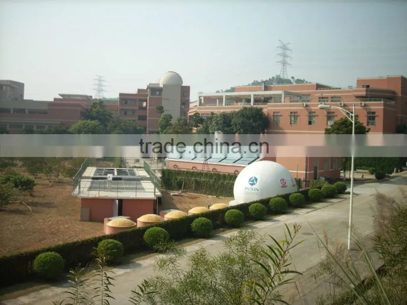 China PUXIN Soft Dome Biogas Digester for Hog Manure Treatment