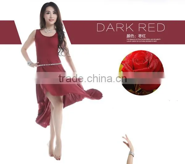 2014 Simple and Comfortable Cotton Belly Dance Practise Wear, Belly Dance Dress (QC2218)