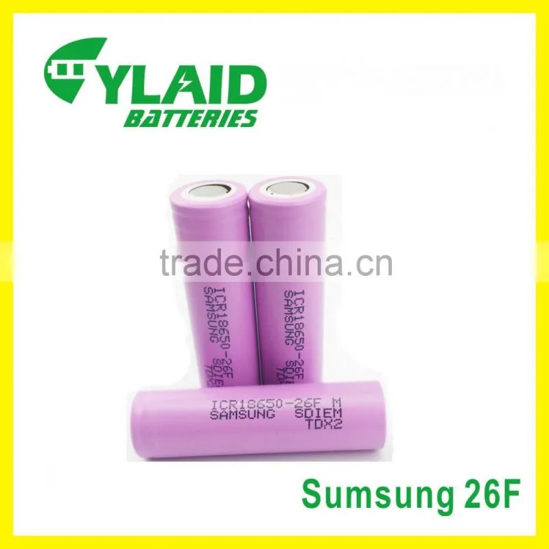 Hottest free sample fast shipping for samsung icr 18650 26f us18650vt 18650 batterie batterie per bici elettriche prezzi