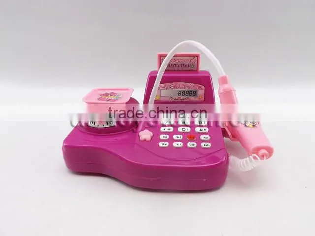 2014 Plastic Kids Toy Cash Register With Microphone