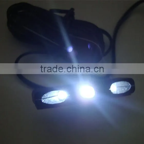 4 Black 5 LED Motorcycle TURN Signals Blinker Rear Peg Front Softtail HD