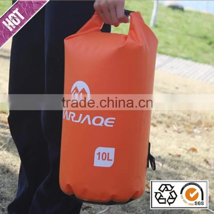 Hot selling custom logo outdoor camping hiking dry bag with shoulder strap