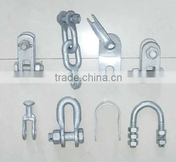 HDG Q-7U type Ball clevis for link fitting/overhead line hardware Ball ended clevis electric power fitting