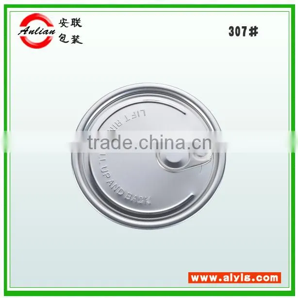 Dongguan Aluminum Dry Powder Easy Open End Lid Factory 307#