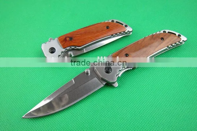 OEM 440 stainless steel hunting knife black blade knife