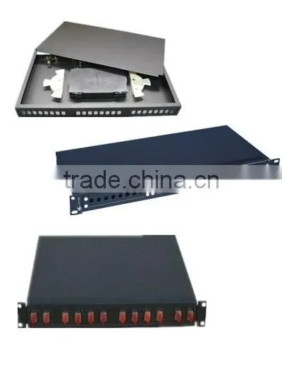 1U/2U 19" Rack mount fixed fiber optic patch panel/optic distribution Frame