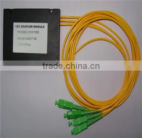 1*4 /1*8/1*16/1*32/1*64 mini tube fiber optic plc splitter ,1*4 with 1m g657A fiber optic cable splitter usd 4.5/pcs