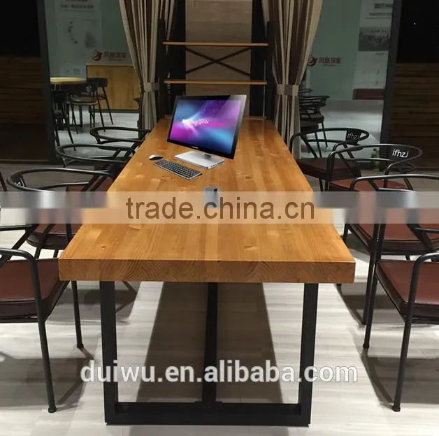Foshan supplier wooden restaurant fast food table and chairs