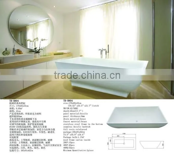 Bubble Massage Bathtub with Waterproof LCD TV