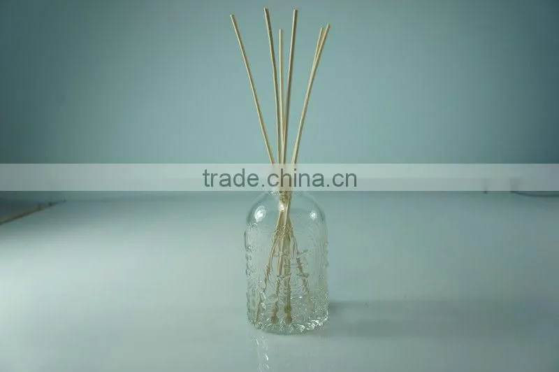 small round aroma bottle with engraving ,glass aroma reed diffuser, aromatherapy bottle