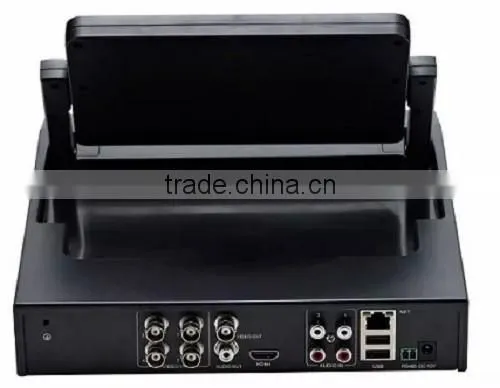 Hot sell 4ch 7inch LCD Screen HD LCD DVR all in one dvr with built-in lcd monitor