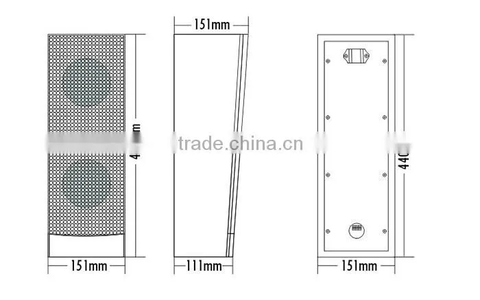 20W Bigger loud 100v wall mount speaker