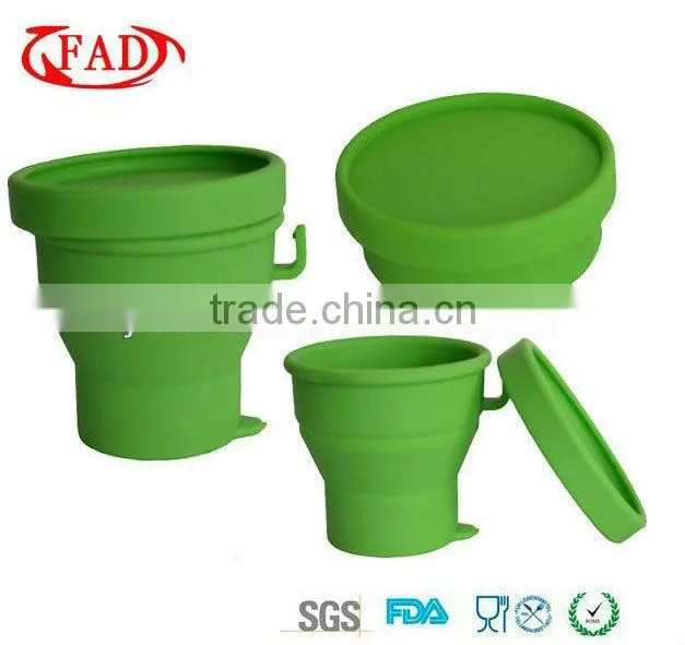 Personalized kitchen utensils silicone collapsible coffee cup for drinking