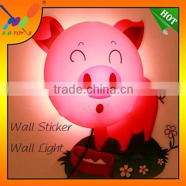 2014 hottest and new Design 3D Sunflower Wall Sticker Wall Light