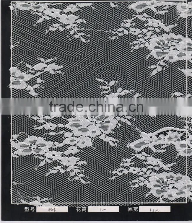 Fashions White Eyelash Lace Trim For Lady Dress