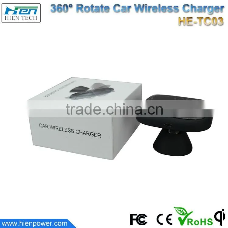 Shenzhen manufacture 2016 universal automotive wireless car charger for mobile phone