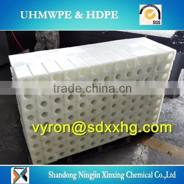 Machining CNC customersize made UHMWPE plastic parts