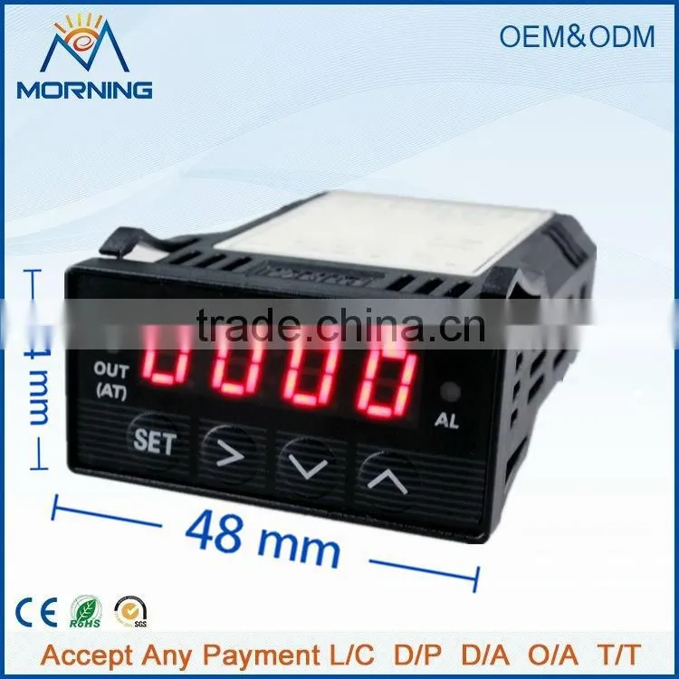 XMT7100 Enail Panel Size 48*24mm Mini White Led Digital Display Industrial Use DC 12V PID Auto Tuning Temperature Controller