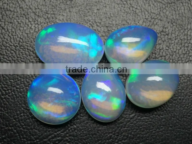 Natural Ethiopian opal cabochon +++AAA quality and colorful and big size opal