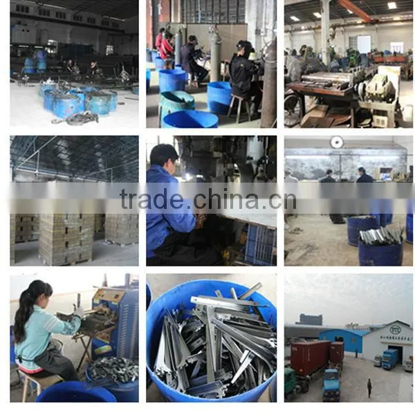 Steel U-shaped clothes hanging pole