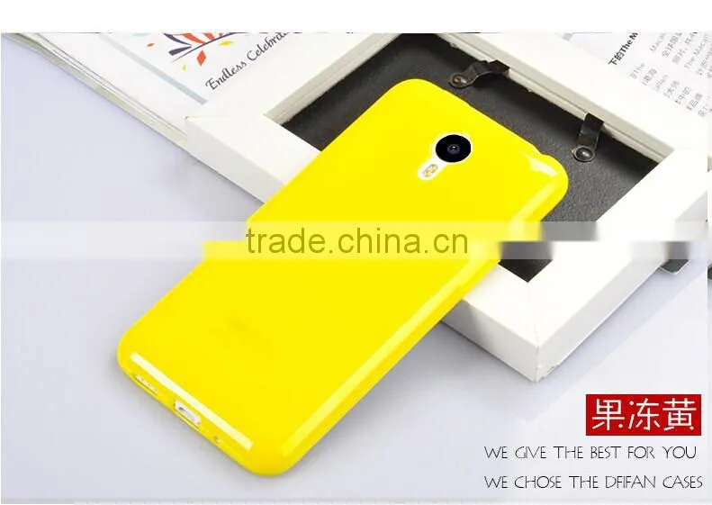New arrival soft colorful silicone tpu case cover for meizu m2 note
