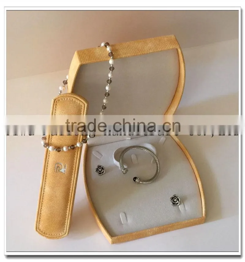 Leatherette paper plastic jewelry box made in factory