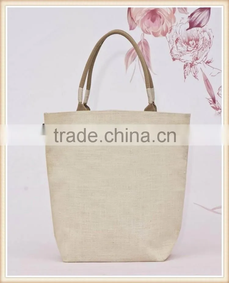 Fashion European style jute tote bag