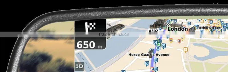 4.5inch Android system rearview mirror with navigation+Google shop+wifi+DVR+bluetooth
