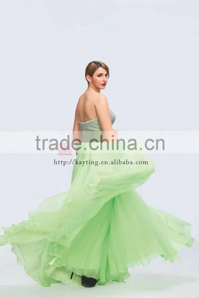 2014 Latest design off-shoulder elegant full figure evening dresses