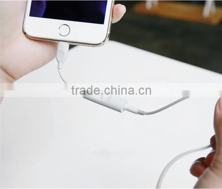 3.5 mm Audio jack adapter light up headphone cable for iphone 7