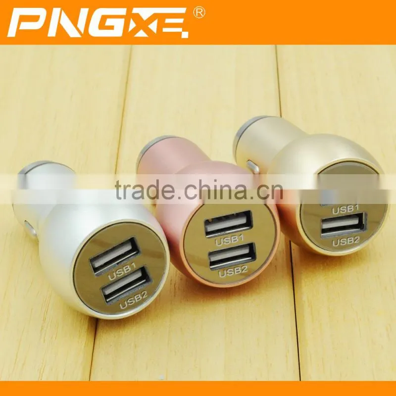 wholesale 2016 new products metal vehicle charger, metal usb car charger