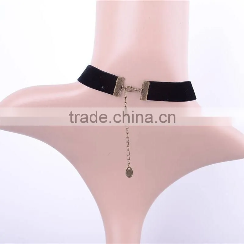 jewelry black lace choker necklace pearl necklace fake collar necklace female gothic