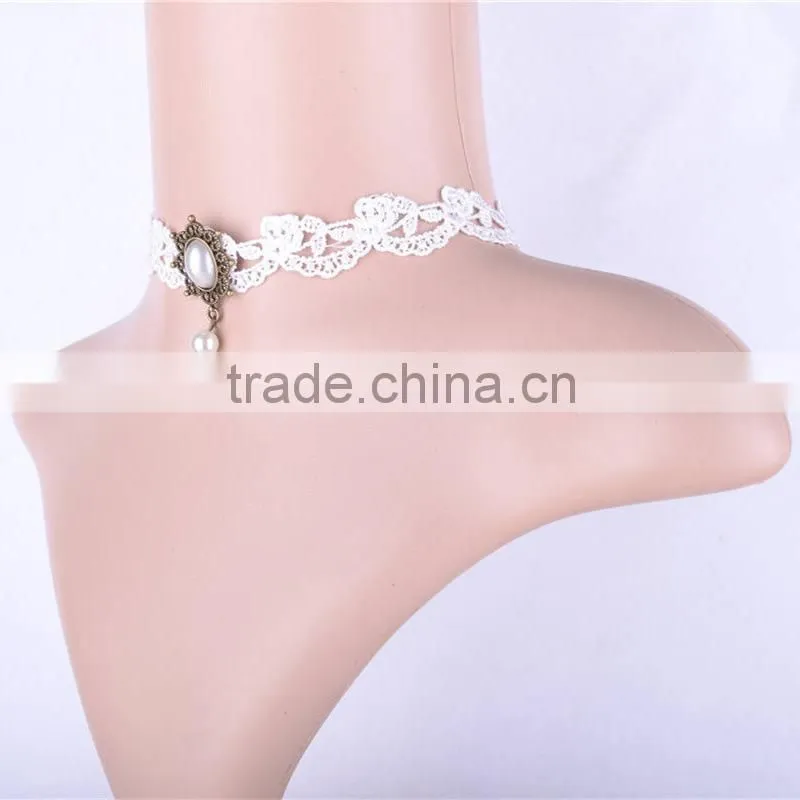 Gothic long bib fashion necklaces for women vintage long necklace big stone chokers necklaces